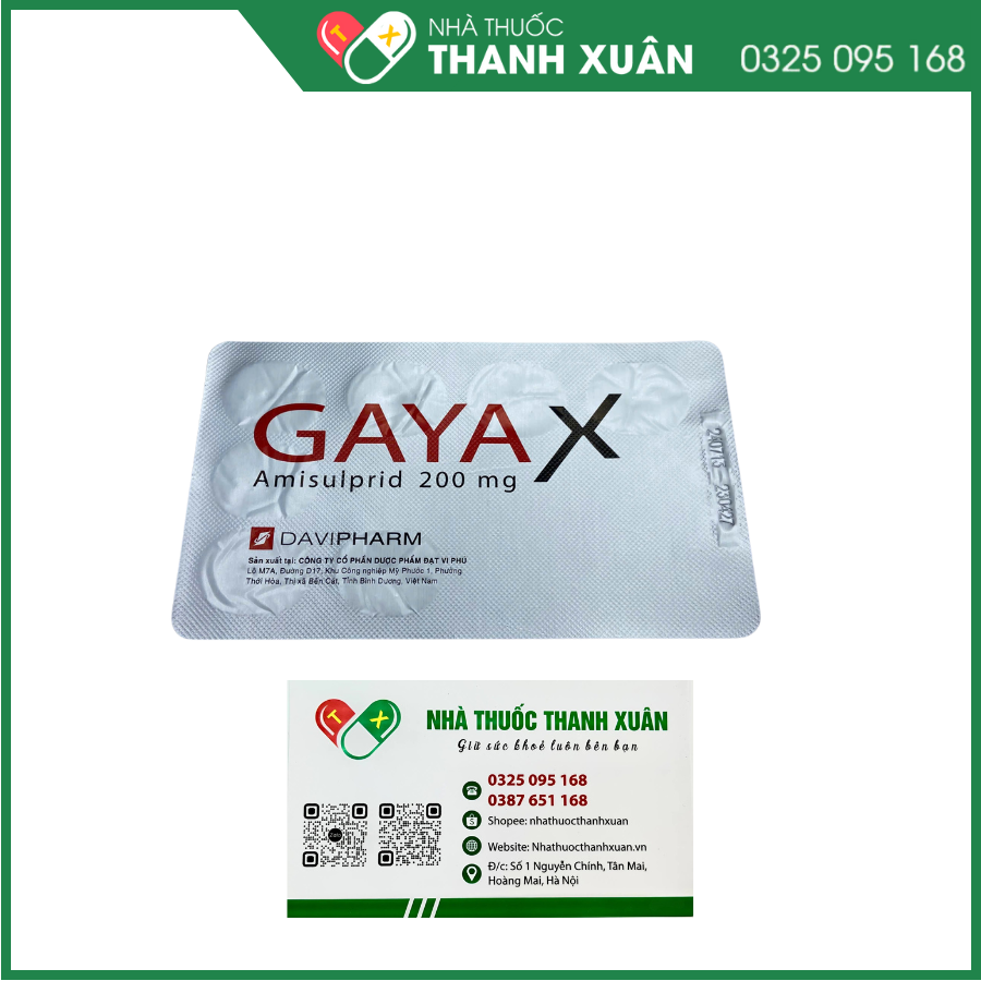 Thuốc Gayax 200 điều trị tâm thần phân liệt cấp và mạn tính